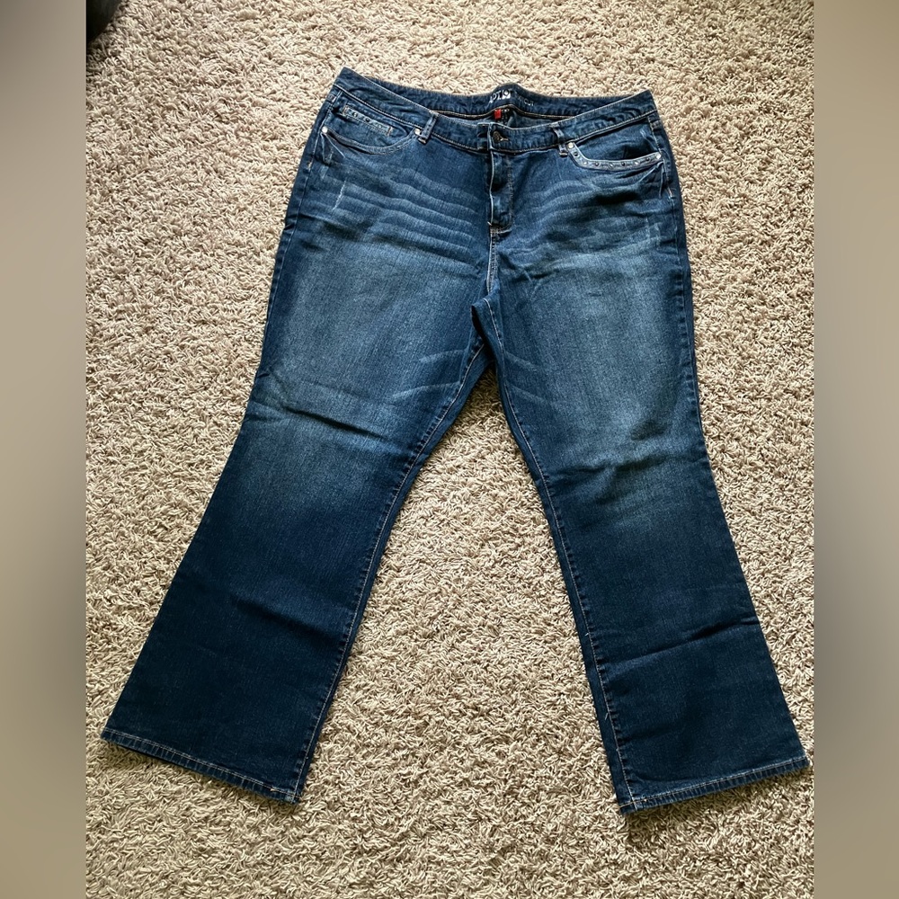 Apt. 9 Dark Blue Flare Jeans 24w